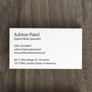 Business Card Front & Back